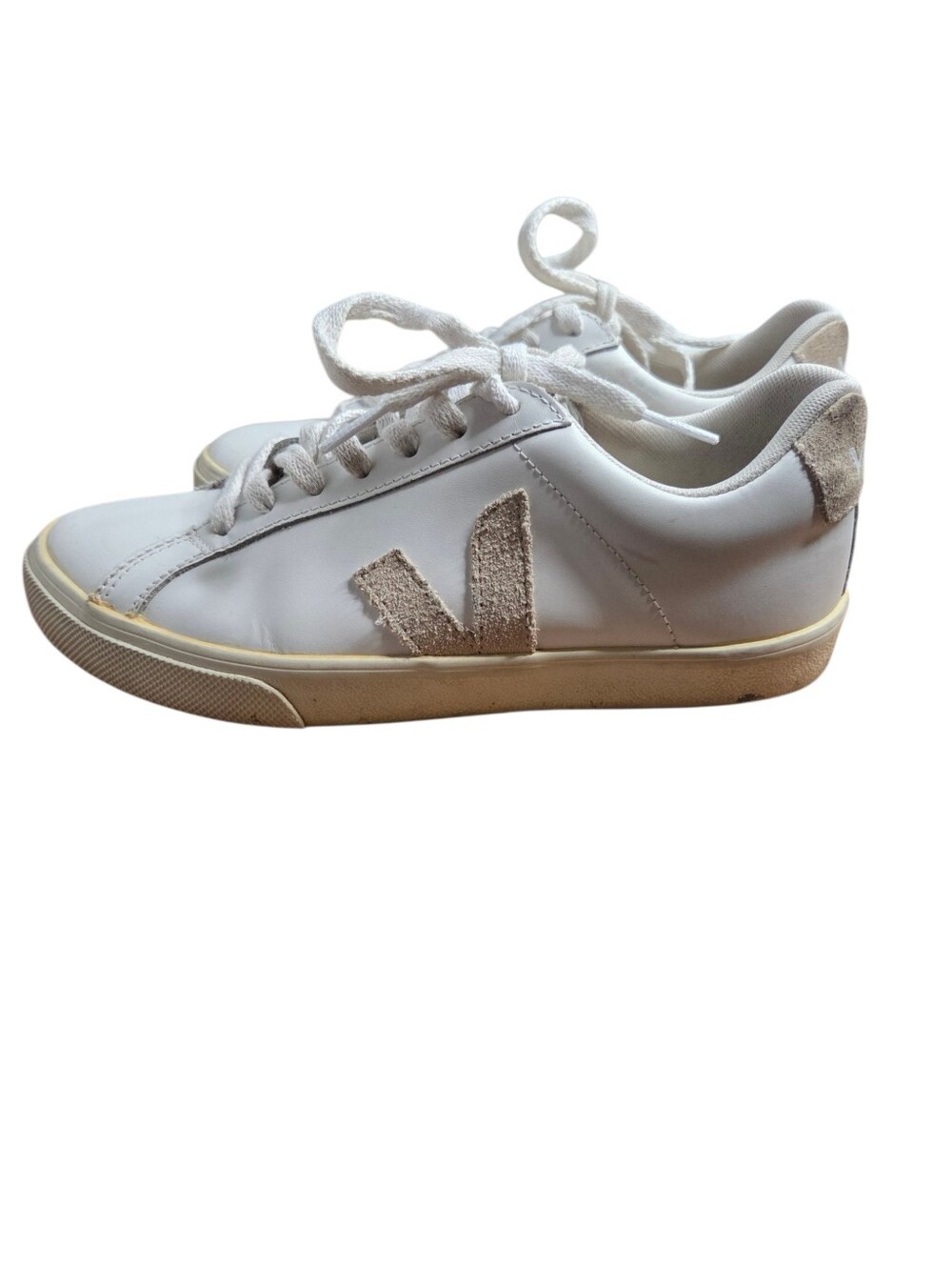 Womens Veja Campo White Leather Low Comfort Casual Sneakers Shoes Size 5M